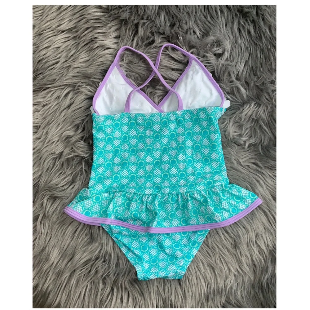 Pink Platinum  Flower Flounced swimsuit (NWT)